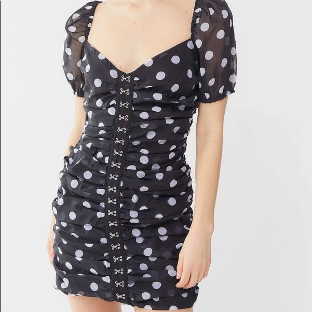 Urban Outfitters Dress Skye Dress in Polka Dot Small NWT